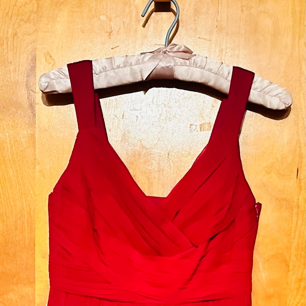 Ann Taylor. OP. 100% silk. Fucsia maxi dress.